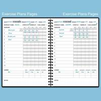 Agenda de fitness ultime 2026 Myway avec impression personnalisée et reliure spirale, journal de bien-être et carnet de suivi d'entraînement en salle de sport