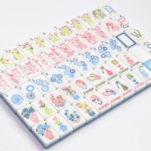 Tuiles de Mahjong Américain en Acrylique Luxe Miss <span class=keywords><strong>Darling</strong></span>, 160 Pièces, 3 Couches, Portables et Modernes, Idéales pour les Cadeaux et le Divertissement Adulte - Product Image 2
