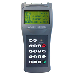 Handgehaltener Tragbarer Variabler Durchflussmesser Digitaler Kunststoff-<span class=keywords><strong>Transmitter</strong></span> +/-1% Genauigkeit Flanschanschluss für Flüssigkeiten Öl Meer - Product Image 1