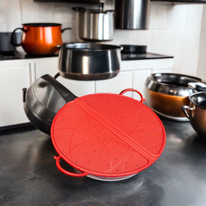 Vente en gros Ensemble de couvercles de casseroles en silicone Couvercle <span class=keywords><strong>rond</strong></span> réutilisable pour la cuisine Pièces d'ustensiles de cuisine - Product Image 2