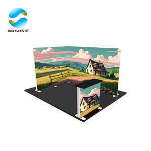 <span class=keywords><strong>Stand</strong></span> d'<span class=keywords><strong>exposition</strong></span> portable de haute qualité, personnalisable, pour salon professionnel, avec éclairage mural, affichage publicitaire, construction rapide - Product Image 1