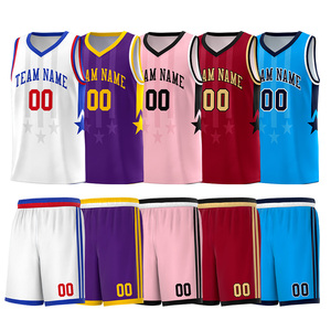 Set Jersey Tim Kustom Grosir Ukuran Besar Tanpa Lengan Seragam Basket Cepat Kering Pakaian Olahraga Kasual Cetak Nama yang Dipersonalisasi - Product Image 1