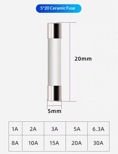Fusibles à rupture rapide antidéflagrants 6x30mm 250V F0.5A - F30A, fusible en céramique 6*30mm pour multimètre - Product Image 4