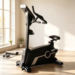 Bicicleta Estática Vertical Comercial Magnética con Pantalla LED Autoalimentada, 15 Niveles de Resistencia, Entrenador Cardiovascular para Gimnasio y Hogar - Product Image 6