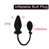 Produits pour adultes Extensible Butt Plug Silicone Masseur Sex Toys pour Femmes Hommes Gonflable Anal Plug Backyard Anal Dildo