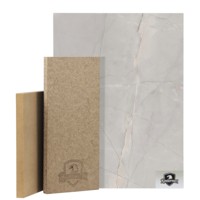 Tablero de MDF Melaminado con Textura de Piedra de Alta Gama, Textura de Mármol de Lujo, Resistente al Fuego y a la Humedad, para Gabinetes de Cocina, Armarios, Baños y Hoteles