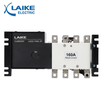 Invertisseur de puissance triphasé LKQ3-160/3P, commutateur de transfert automatique, double alimentation, moteur de classe PC, 50/60Hz, capacité de coupure 1280A, 160A