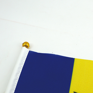 Impresión digital personalizada Barbados Country Stick Hand Held Flag para deportes - Product Image 6