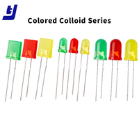LED DIP pré-câblées par le fabricant, 3mm, 5mm, 8mm, 10mm, multicolores, UV RGB, 3V-12V, puce Epistar Taïwan, 20-50mA, 80-140, diffuse/transparente