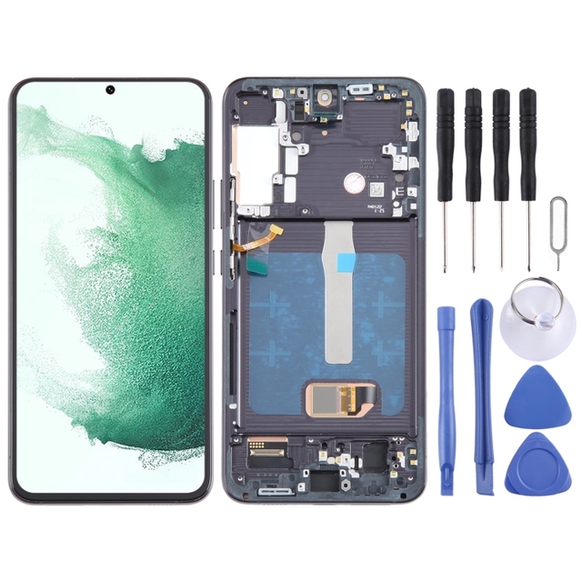 Wholesale for Samsung Galaxy S22+ 5G SM-S906B 6.55 Inch OLED LCD Screen Digitizer Full Assembly With Frame LCD Flex Cable