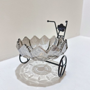 Thủ công xe đạp Snack khay W/Mận Blossom-Sắt & Glass trái cây tấm cho đám cưới món tráng miệng tự chọn, hiện đại trang trí nội thất 106 - Product Image 4
