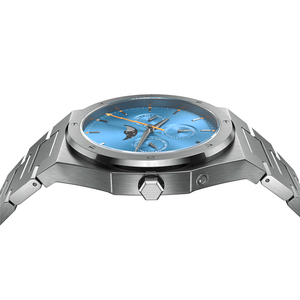 Personalizado japonés <span class=keywords><strong>chrono</strong></span> de cuarzo reloj de acero inoxidable resistente al agua de oro rosa de Luna fase reloj cronógrafo para los hombres - Product Image 5