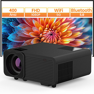 โปรเจคเตอร์พกพา Q6 1080p Full HD Mini WiFi รุ่นขายดีที่สุดสำหรับใช้ในบ้าน ความสว่าง 3000-3500 ลูเมนส์ รองรับ 3D ราคาประหยัด - Product Image 4