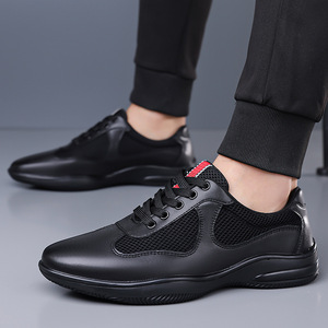 รองเท้ากีฬาผู้ชายสีขาวแบบตาข่าย  ผูกเชือก กันลื่น ใส่ได้ทุกฤดู เหมาะสำหรับฟิตเนสและการฝึกซ้อมแบบครอสเทรนนิ่ง - Product Image 4