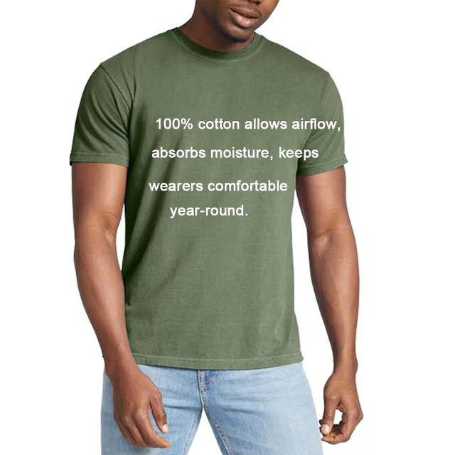 Heavyweight 230gsm Pure Cotton T-shirt 8 oz Weight USA Warehouse Ready to Ship