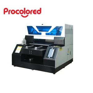 Procolored A4 multicolore numérique uv imprimante à plat en plastique carte à puce uv machine d'impression à plat avec prix raisonnable