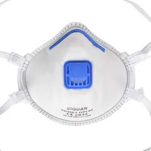 Verstelbare Neusklem, Gevlochten Comfort Strap FFP3 Masker Algemene Purpose Voor Stof En Andere Deeltjes