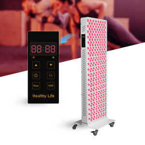 Stock UE, <span class=keywords><strong>Panneau</strong></span> de luminothérapie <span class=keywords><strong>LED</strong></span> RLP300 1500W à 7 longueurs d'onde avec écran tactile et gradation pulsée pour le soin du visage et du corps - Product Image 1