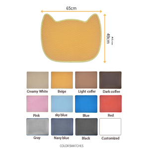 Tapis de litière double couche en EVA, imperméable et facile à nettoyer, forme tête de chien, MSD-ZC010 - Product Image 3