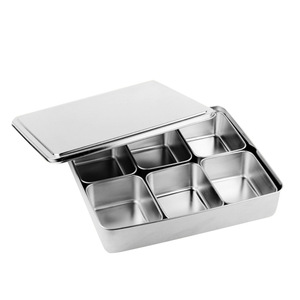 Stainless Steel Spice Jar Set 304 Grade <b>Stackable</b> With Lids For Kitchen <b>Storage</b> - Product Image 3
