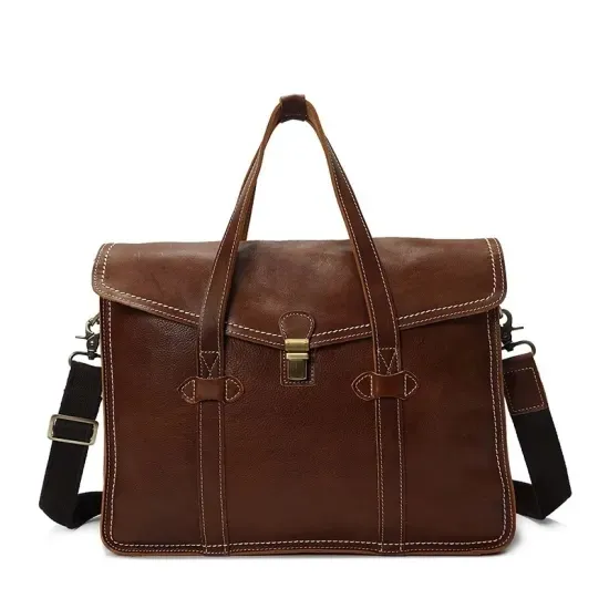 Bureau unique épaule sac à bandoulière PU mallette en cuir sac d'affaires mallette pour homme