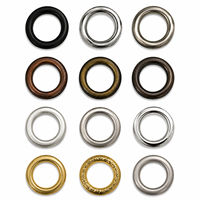 Kit d'œillets métalliques pour rideaux avec rondelles, œillets auto-adhésifs pour cuir et bâches