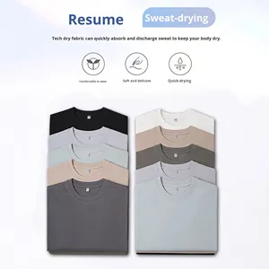 Zomer 180G Disan katoen effen casual slim fit unisex basic <span class=keywords><strong>shirt</strong></span> sneldrogend ademend <span class=keywords><strong>T</strong></span>-<span class=keywords><strong>shirt</strong></span> - Product Image 4