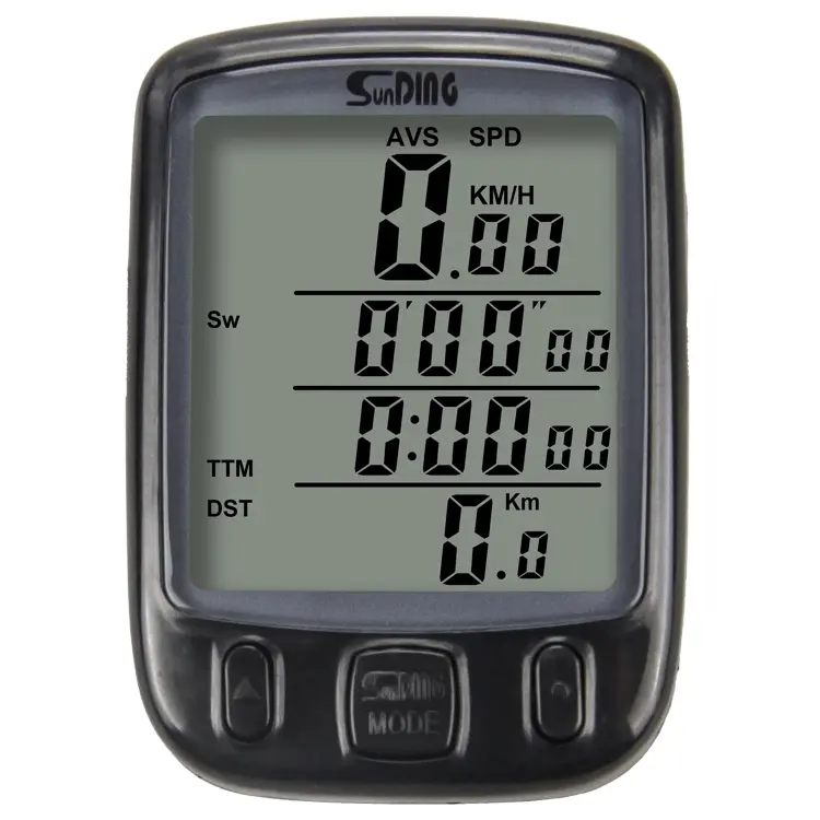 Compteur de vitesse filaire pour vélo, écran LCD, chronomètre, odomètre, étanche, rétro-éclairage, Auto, affichage du soleil