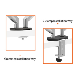Nuevo Soporte de Brazo para Dos Monitores con Giro de 180° y Rotación de 360° para PC - Product Image 5