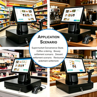 Système de Caisse Enregistreuse PDV Complet pour Snack-Bar avec Ordinateur, Imprimante, Facturation sur Papier, Caisse et Clavier pour les Entreprises