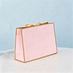 Bolsas de Regalo de Boda Reciclables Impresas en Papel de Arte Personalizadas por el Fabricante, con Asas de Cuerda de Algodón y su Propio Logotipo - Product Image 2