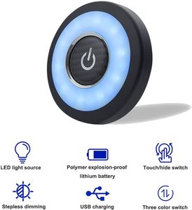 Projecteur led universel Rechargeable par USB, dôme sans fil, avec support magnétique, éclairage de plafond, pour <span class=keywords><strong>voiture</strong></span>, remorque, camping-Car et camion - Product Image 6