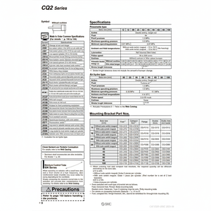 Cylindre compact pneumatique SMC CQ2A20-40DM pièces pneumatiques de haute qualité - Product Image 1