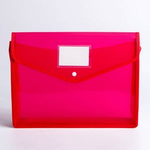Good Quality A4 Snap Closure and Pocket Folder Waterproof Transparent Envelope <b>Expanding</b> Plastic <b>File</b> Folders - Product Image 5