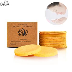 Démaquillant pour le visage, outil lavable, naturel, lavable, spa, éponge nettoyante réutilisable, violet blanc compressé, vente en gros, unités - Product Image 2