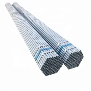 WT 1.8MM 2.0MM GP Tube With 6 Meter Length BS1387 Zinc Coating Steel Pipe Galvanized Round Tubular Iron Hollow Section