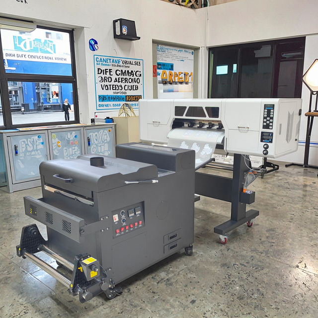 High Speed A1 60cm 24inch Dual Head XP600/I1600/I3200 Dtf Printer Set Printing Machine With Powder Shaker Machine
