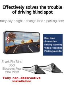 Hệ thống gương chiếu hậu điện tử HD IPS 6.25 inch, <span class=keywords><strong>camera</strong></span> hỗ trợ điểm mù, màn hình giám sát, hỗ trợ đỗ xe trái phải, hộp đen xe hơi màu đen - Product Image 2