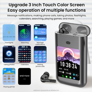 Thông Minh <span class=keywords><strong>Bluetooth</strong></span> Tai Nghe Với Màn Hình Cảm Ứng Được Xây Dựng Trong Sạc Cáp Ngân Hàng Điện Chế Độ Trò Chơi Tin Nhắn Xã Hội Cảnh Báo Cuộc Gọi Chức Năng - Product Image 5