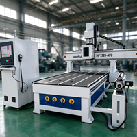 Routeur CNC multifonction 4 axes JINAN MEOKON avec changeur d'outils linéaire et axe rotatif pour la sculpture de colonnes rondes 1300x2500mm