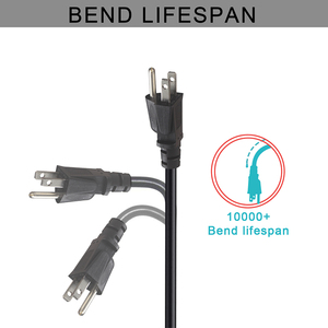 Cáp Nguồn IEC C13 3 Prong Màu Đen Của Mỹ, Dây Nguồn Đầu Nối C13 18AWG/3C 10A/125V 6Ft, NEMA 5-15P - Product Image 2