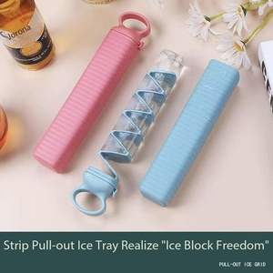 แม่พิมพ์น้ำแข็งซิลิโคนแบบสร้างสรรค์สำหรับบาร์ที่บ้าน 10 ช่อง ทำไอติมแท่งและน้ำแข็งก้อน พร้อมฟังก์ชั่นแช่แข็งเร็วแบบทำเอง - Product Image 2