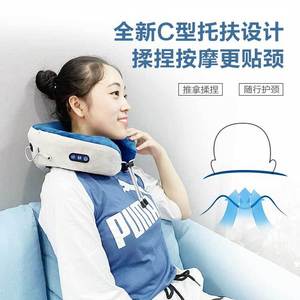 Oreiller de massage vibrant personnalisé de type UC, masseur de cou électrique avec compresse chaude et pétrissage, rechargeable par USB - Product Image 2