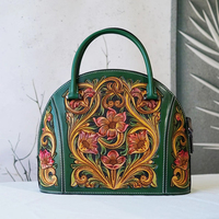 Tas Tangan Wanita Desainer Mewah Asli Unik, Penutup Ritsleting, Tahan Air, Kulit Asli Bentuk Kerang, Motif Bunga Kartun Timbul, Custom