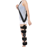 Attelle de genou articulée professionnelle YR-601-1 avec support rotatif, certifiée CE, pour la récupération post-chirurgie des fractures, grande taille