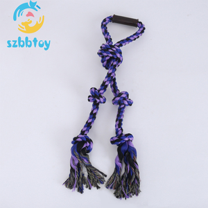 Toptan Özel Büyük pet köpek düğüm halat topu çiğnemek pamuk halat oyuncak - Product Image 5