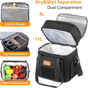 Tùy Chỉnh 6-Chai Cách Điện Rượu Vang Tàu Sân Bay Túi Lạnh Tái Sử Dụng Sáp Vải Tote Cho Du Lịch Và Những Chuyến Đi Dã Ngoại Cho Rượu Vang Những người đam mê - Product Image 3