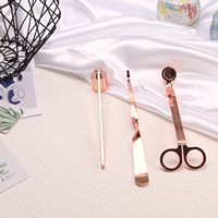 Kit de Luxe 3-en-1 pour l'Entretien des Bougies : Coupe-Mèche, Éteignoir et Outil de Plongée – Accessoires pour Bougies Parfumées – Coffret Cadeau pour Parfumer la Maison – Vente en Gros