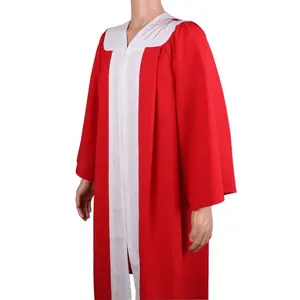2020 venta al por mayor barato Unisex personalizado moderno rojo y blanco Carly del Coro de la Iglesia trajes