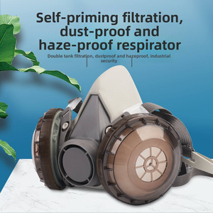 Máscara de Gas de Policarbonato de Alta Calidad con Certificación CE, Media Protección, Antipolvo, para Protección Respiratoria Personal en la Industria - Product Image 5